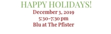 Dec. 3, 5:30-7:30 @ The Pfister